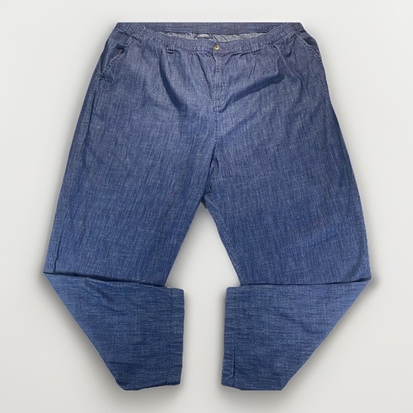 kingsize Other - King Size Elastic Waist Drawstring Jeans 3XL 38 Waist 44 Straight Leg Western